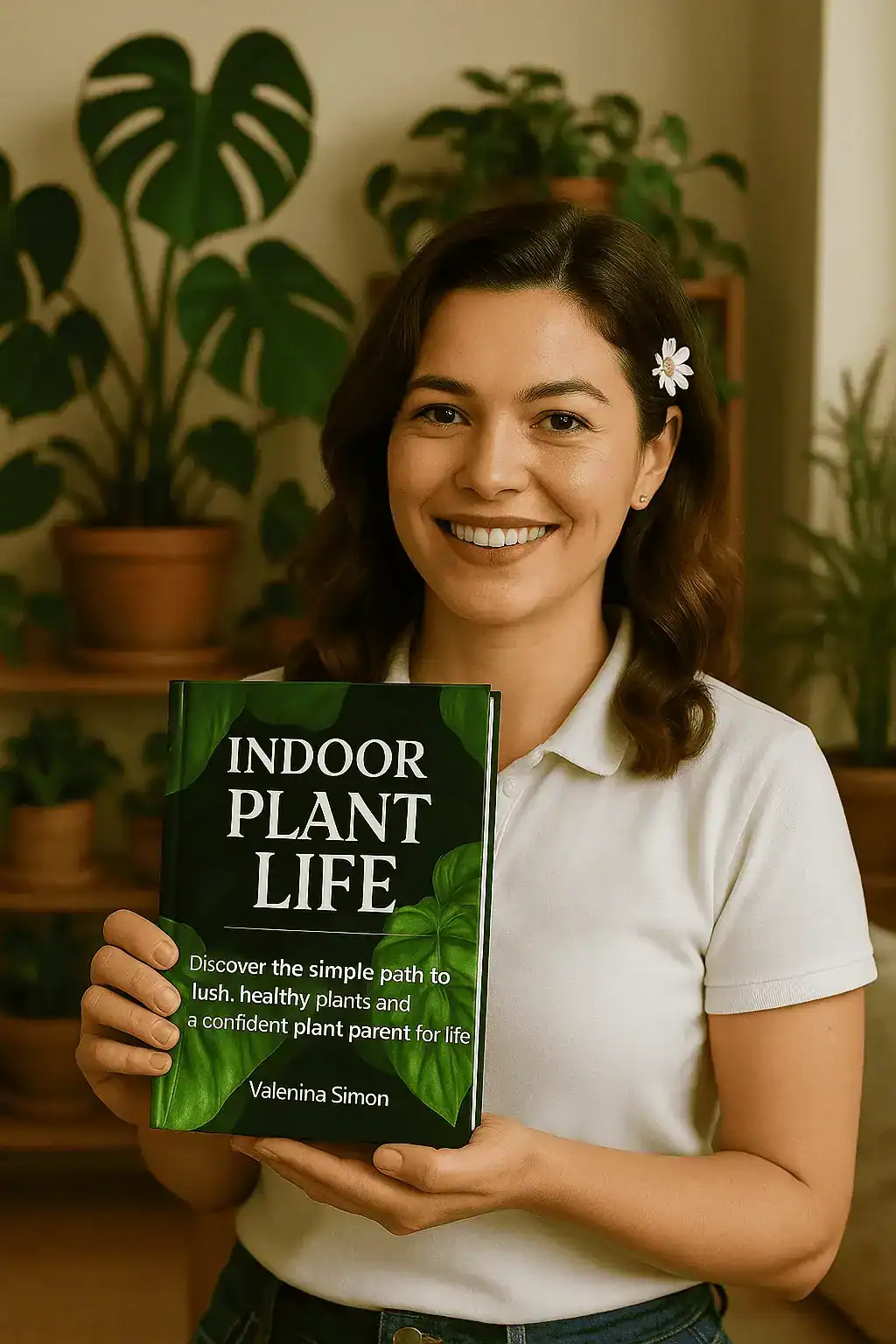 Valenina SImon Holding Indoor Plant life Book